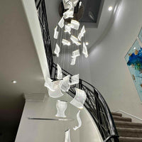 Rylight 8/12/18/28/38-licht papieren LED-kroonluchter