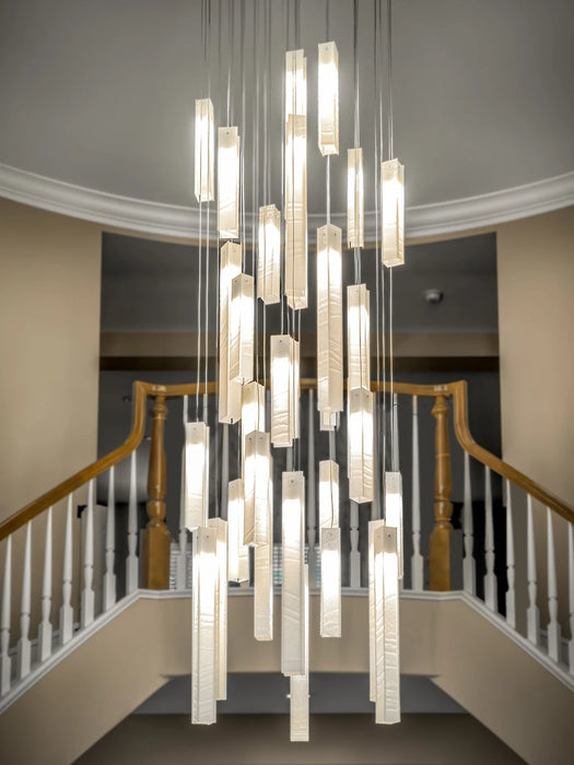 Rylight Colorful Glass Cascading Chandelier