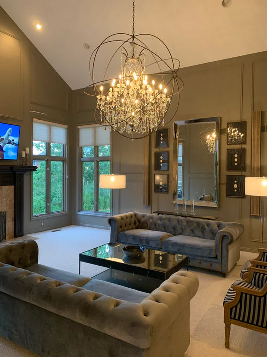 Rylight 4/6/12/15/25/50-lichte klassieke kristallen kroonluchter