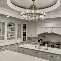 ثريا الشموع ذات الطراز الحديث من Rylight باللون النحاسي/الذهبي