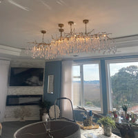 Rylight 20/24/35-Light Extra Large Icicle Crystal Chandelier