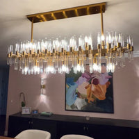 ثريا مستديرة/بيضاوية من الكريستال من رايلايت