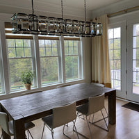 Rylight 12/14/16/18/22-Light Rectangular Crystal Candle Chandelier