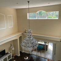 Rylight 25/50-lichts traditionele kaars-kristallen kroonluchter