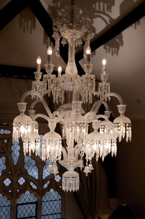 ثريا كريستالية كبيرة متعددة الطبقات من Rylight Luxury Royal