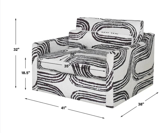 Modern Black&White Toast Sofa Chair