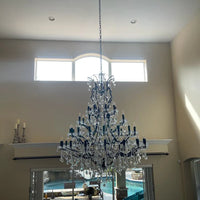 Rylight 25/50-lichts traditionele kaars-kristallen kroonluchter