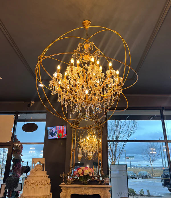 Rylight 4/6/12/15/25/50-Light Classic Crystal Chandelier