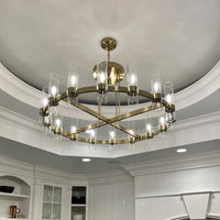 ثريا الشموع ذات الطراز الحديث من Rylight باللون النحاسي/الذهبي