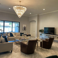 Rylight 5/7/10-Tier High Quality Crystal Chandelier with Gold Finish