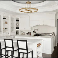 ثريا الشموع ذات الطراز الحديث من Rylight باللون النحاسي/الذهبي