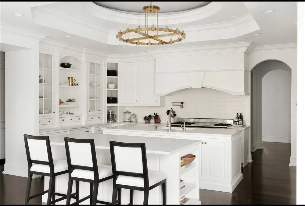 ثريا الشموع ذات الطراز الحديث من Rylight باللون النحاسي/الذهبي