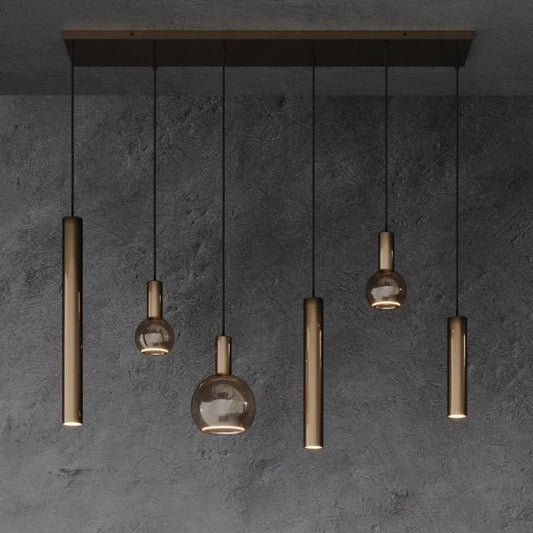 Rylight 6/7-lichts minimalistische lampen en kolommen hanger