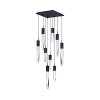 مصباح السقف المستدير/المستطيل الحديث والفاخر من Rylight باللون الأسود