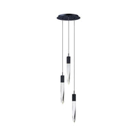 مصباح السقف المستدير/المستطيل الحديث والفاخر من Rylight باللون الأسود