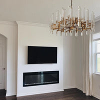 Rylight 2-Tier Crystal Glacier Shards Chandelier