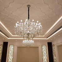 Rylight klassieke kristallen kroonluchter met 16/39 lichtkaarsen