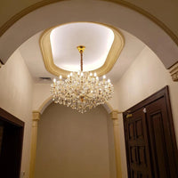 Rylight klassieke kristallen kroonluchter met 16/39 lichtkaarsen