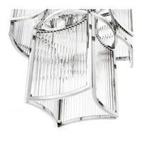 ثريا كريستالية ذات طراز فاخر من Rylight باللون الذهبي/الكروم