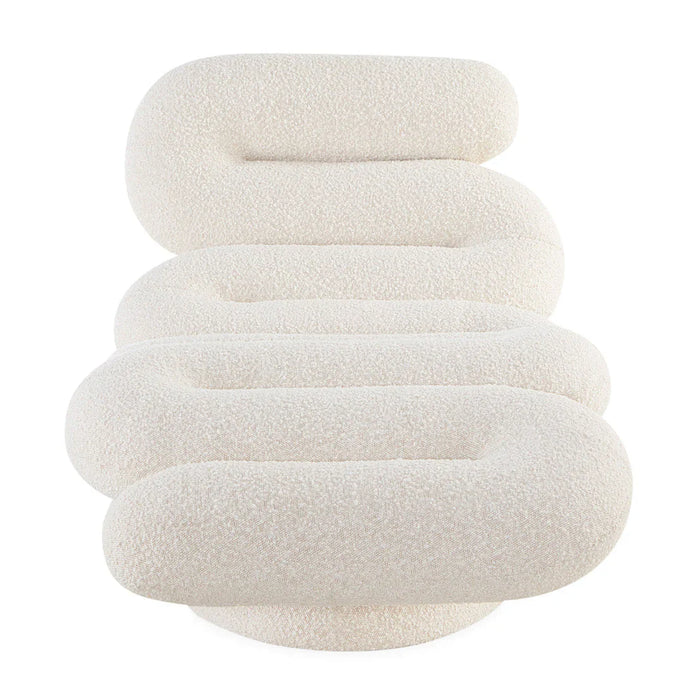 Modern Wavy Tube Lounge Chair