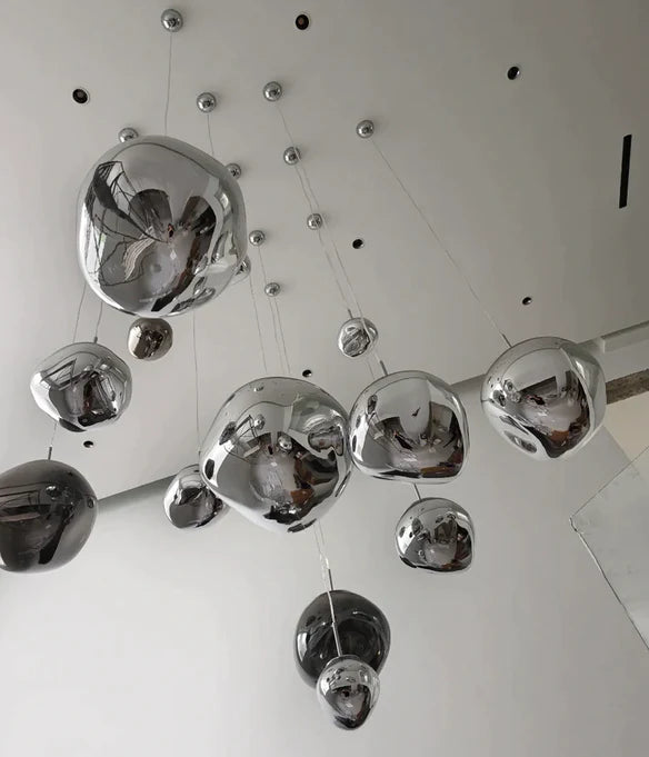 Rylight 3/5 rotsglas hanglamp met speciale vorm