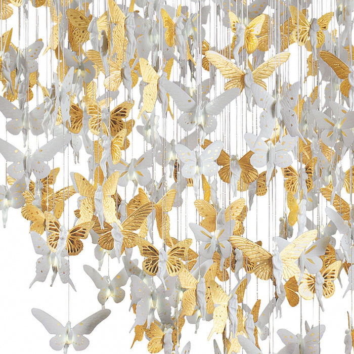 Rylight Fantasy Butterfly Elf Styling Pendant in White/Gold Color