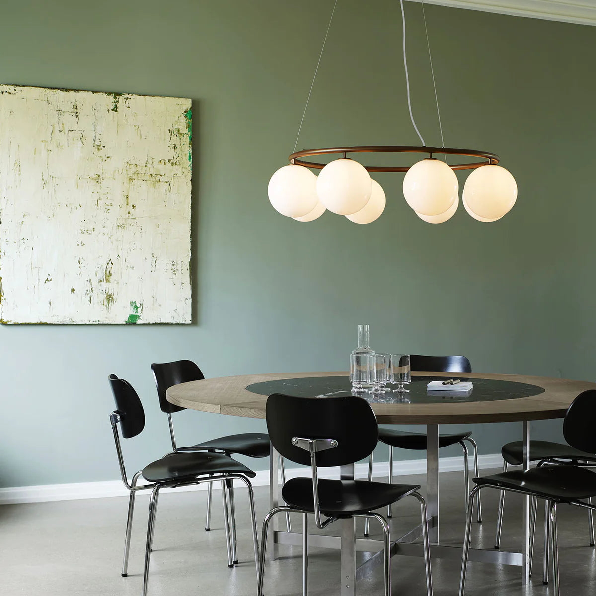 Rylight ovale/ring 3/6/8-bollen klasse kroonluchter