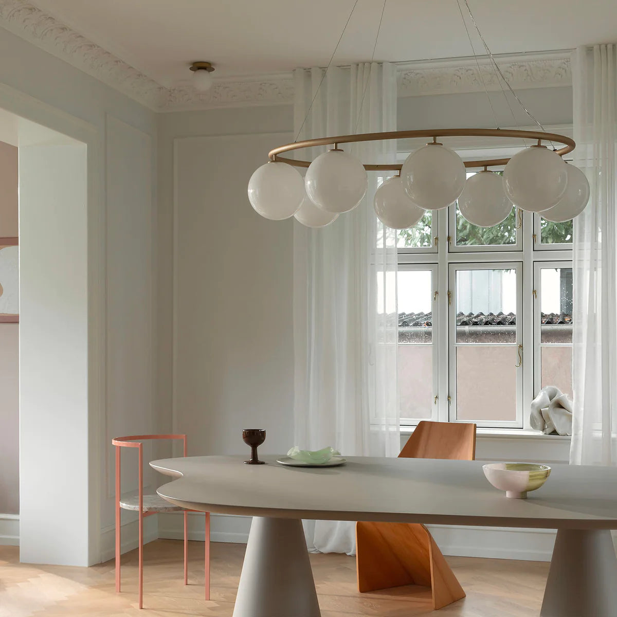 Rylight ovale/ring 3/6/8-bollen klasse kroonluchter