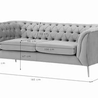 Rylight 1/2/3-Seater Modern Velvet Sofa