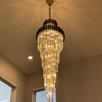 Rylight Spiral Crystal Chandelier