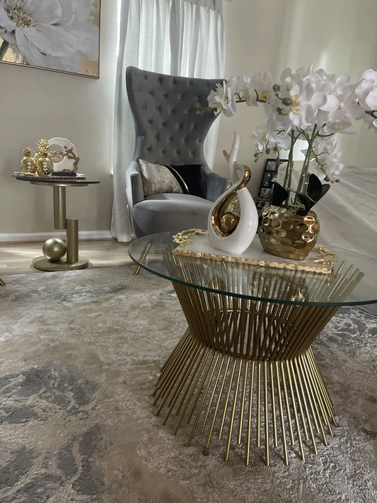 طاولة قهوة حديثة صغيرة الحجم/طاولة جانبية من الحديد