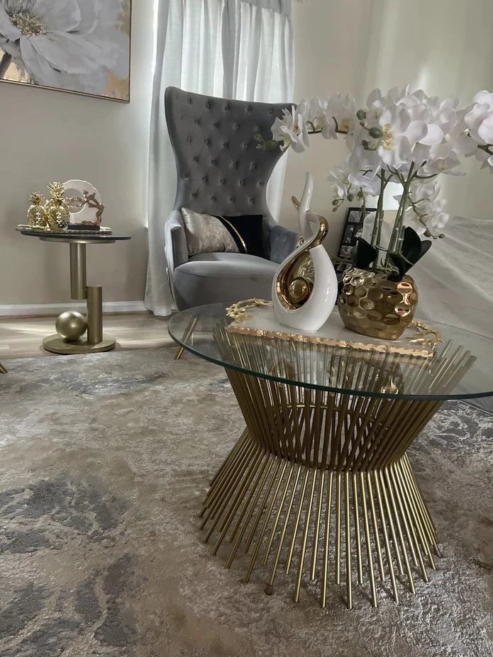 طاولة قهوة حديثة صغيرة الحجم/طاولة جانبية من الحديد