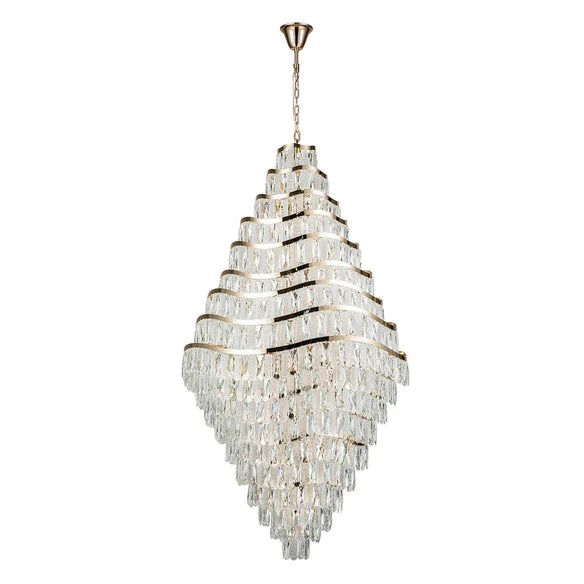 Rylight golvende kristallen kroonluchter met meerdere niveaus