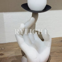 RYLIGHT Finger-Bearing Candle Holder Sculpture