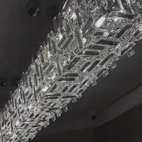 ثريا كريستالية مربعة/خطية غير منتظمة من رايلايت