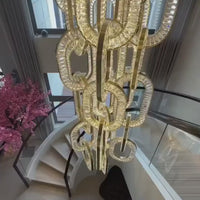 Modern Luxury Crystal Multi-Rings Pendant Chandeliers