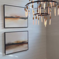 Rylight 3-laags ringkroonluchter met zwart/bronskleur