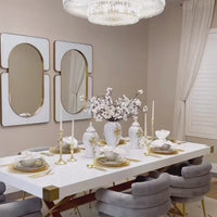 Rylight 3-Tier Luxury Style Crystal Chandelier in Soft Gold Finish Color