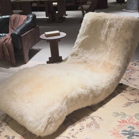 Nivelle Ivory Sculptural Chaise Lounge