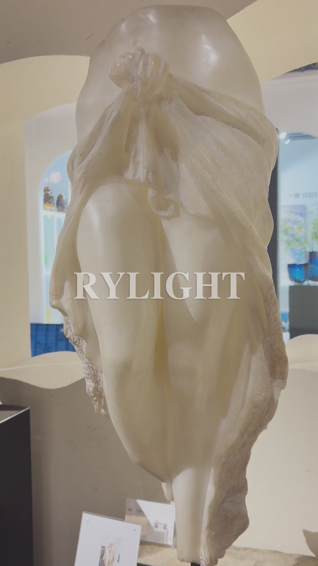 Elegant Female Body Resin Sculpture