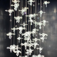 ثريا كريستالية من Rylight على الطراز الحديث تشبه المروحة