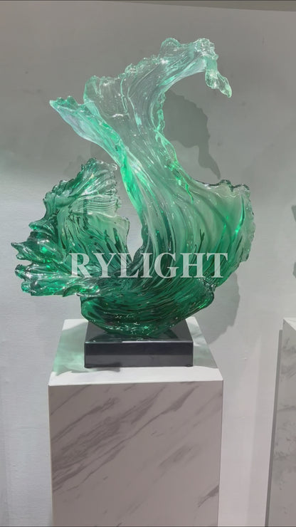 Transparent Resin Sculpture Ornament