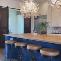 Rylight 2-Tier Pure White Antler Chandelier