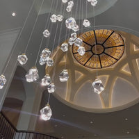 رايلايت 1/3/7/14/22-ثريا كريستالية على شكل قطرة مطر ألماسية خفيفة