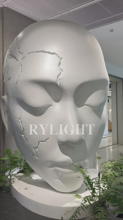 Modern Abstract Portrait Sculpture