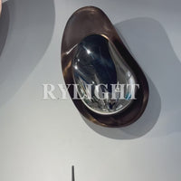 Stone-shaped Mirror Wall Decoration