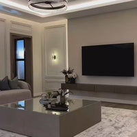 ثريا ذات قضيب زجاجي ذات طبلة مستديرة من رايلايت