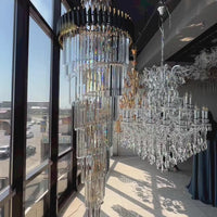 Rylight Spiral Crystal Chandelier