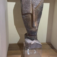 Geometric Visage Sculpture