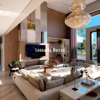 Rylight 3-Tier Extra Large Crystal Gourd-Shaped Dimmable Chandelier